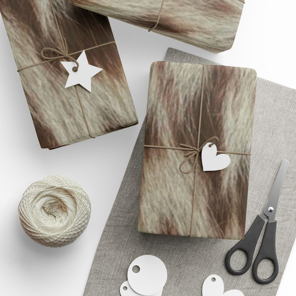 Wrapping Paper – Cozy Faux Fur Animal Print Gift Wrap