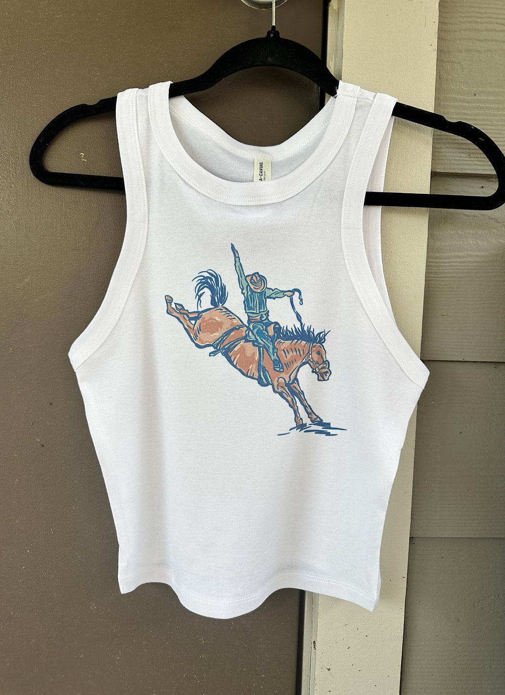 Buckin’ Horse Cropped Tank