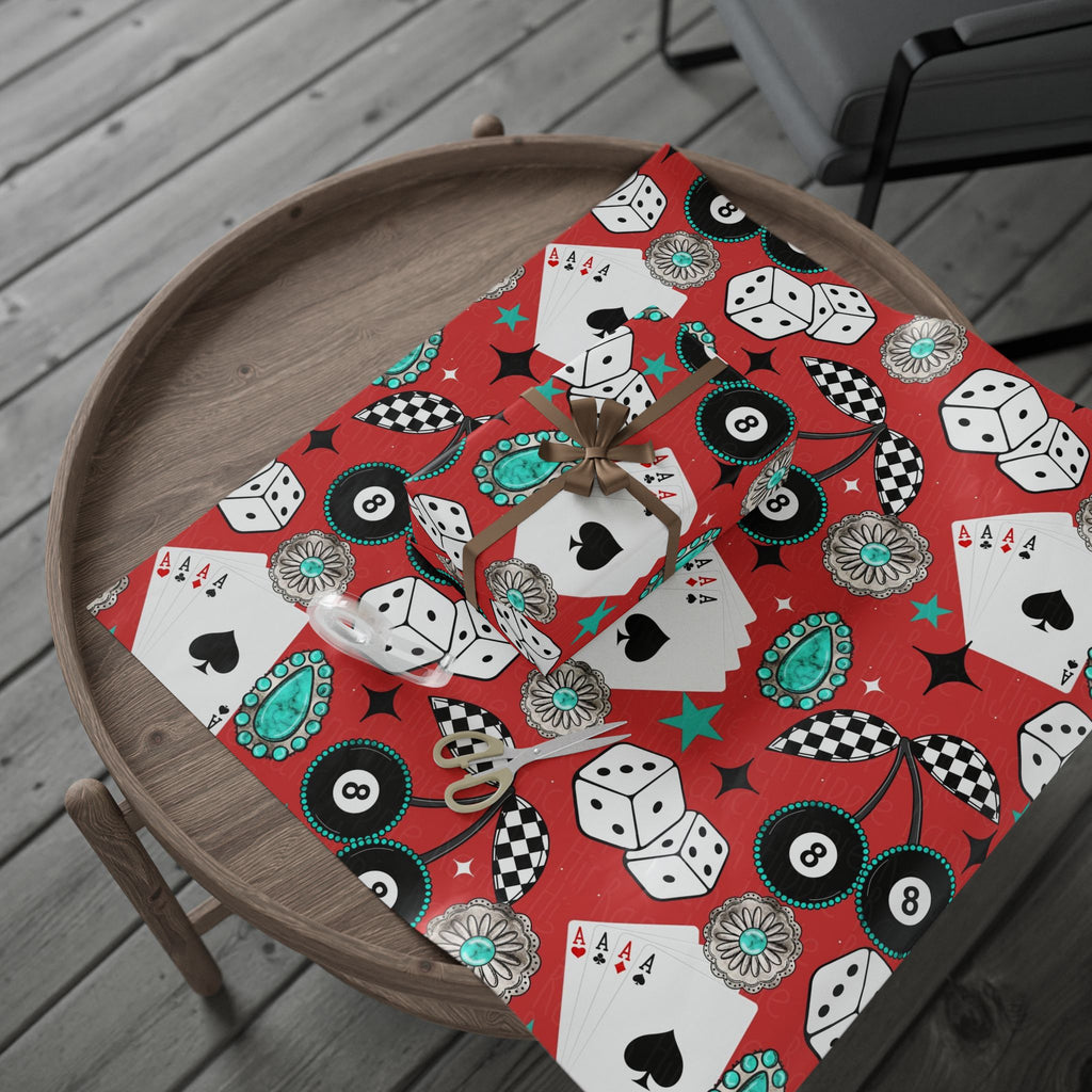 Casino Games Wrapping Paper