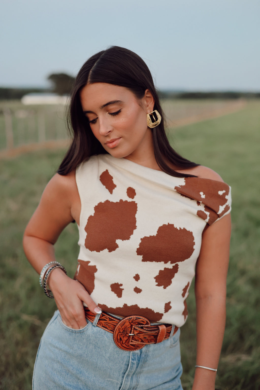 The Athens Top in Animal Print EXTRA SMALL