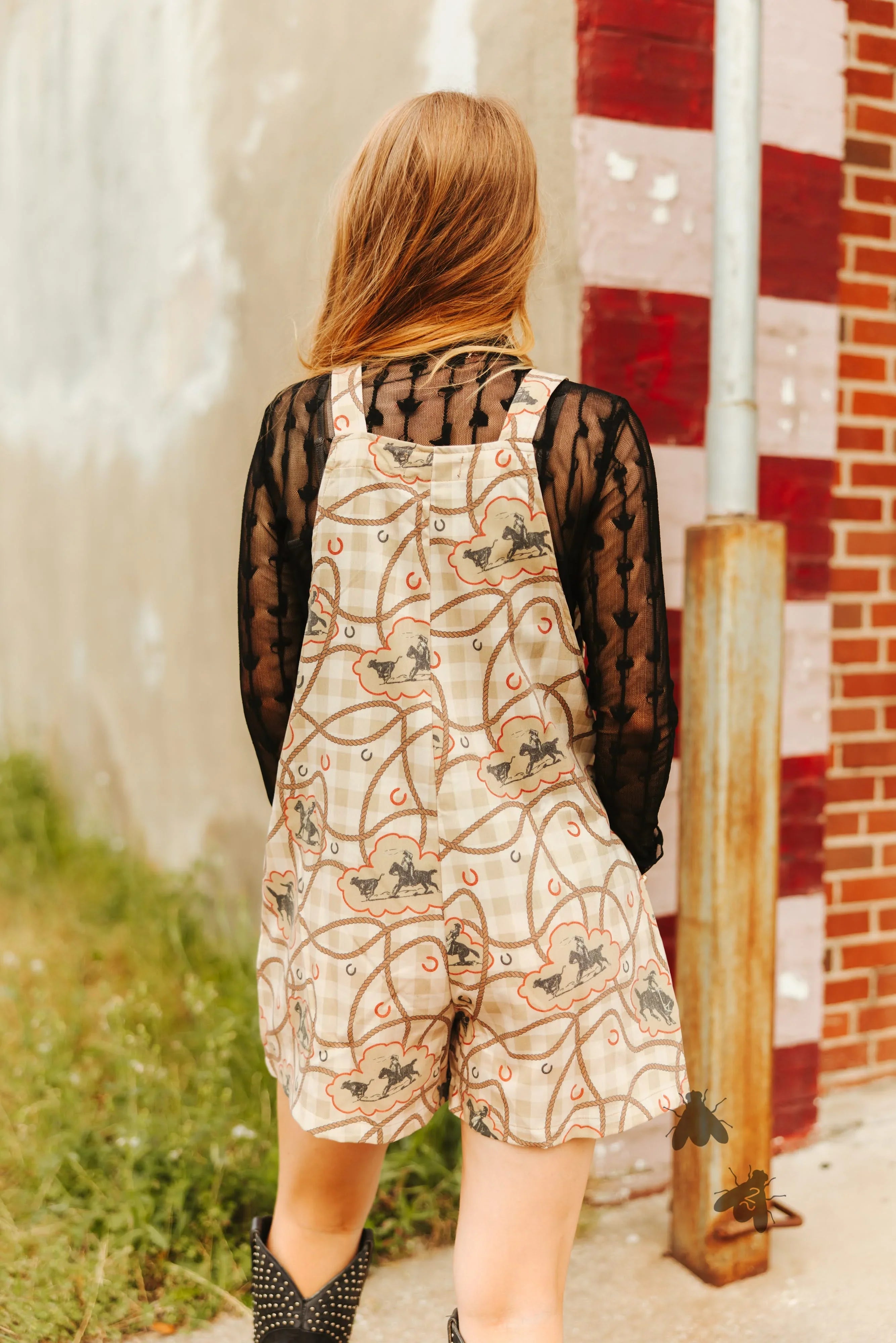 The Gingham Cowboy Romper