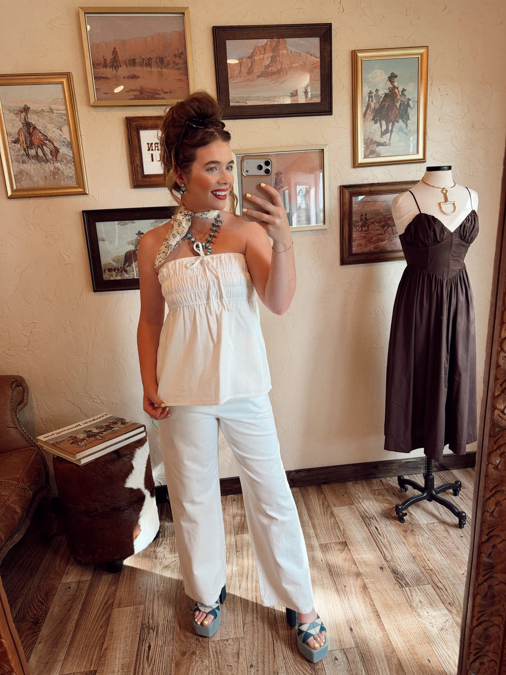 The Banning Denim Pant Set