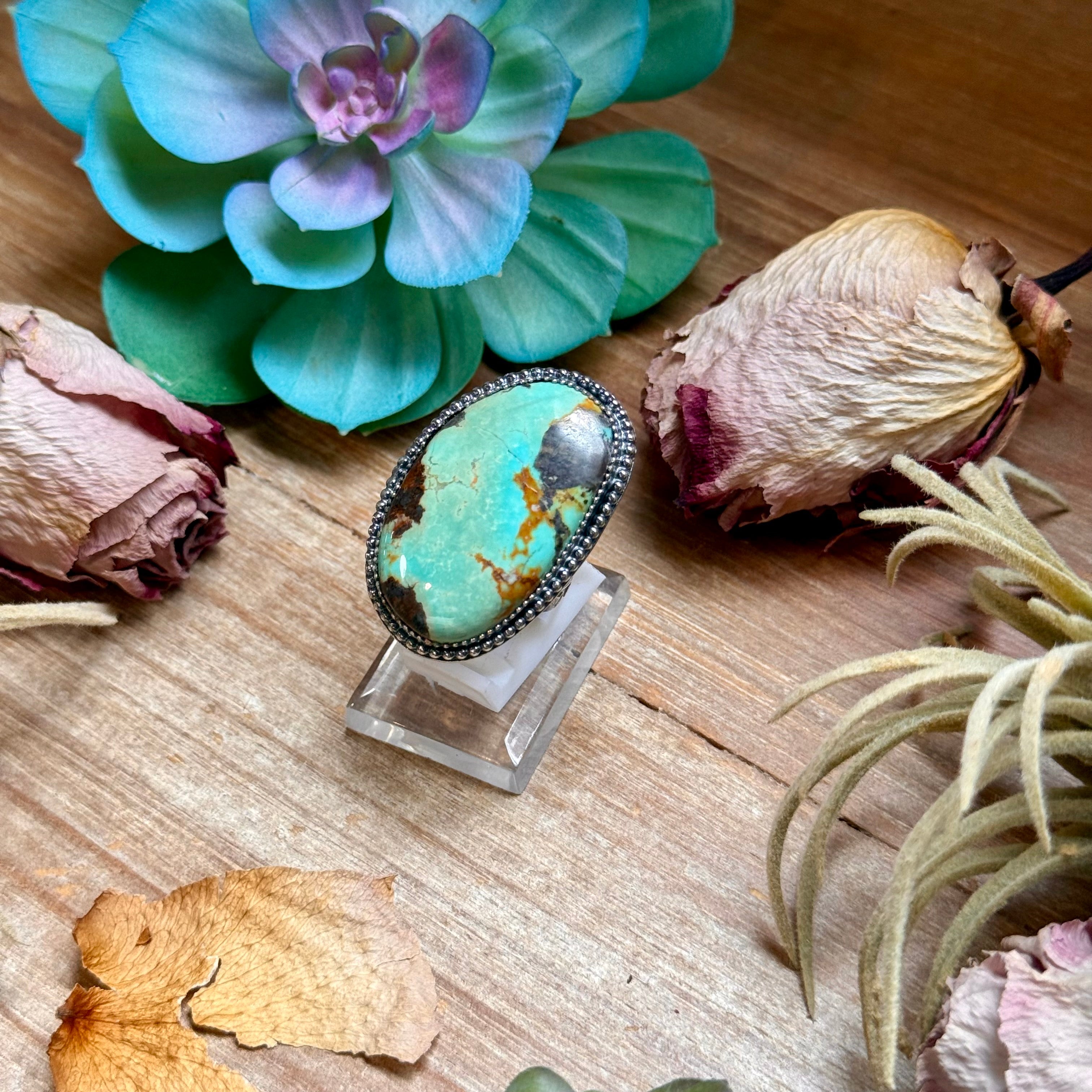 MJ Turquoise Ring – Sterling Silver