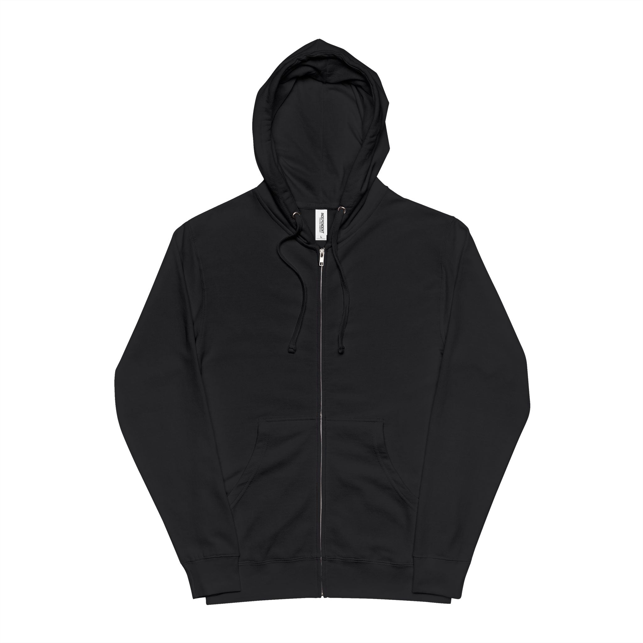 Trad Wife Zip-Up Hoodie — Retro Script "Trad Wife" Back Graphic