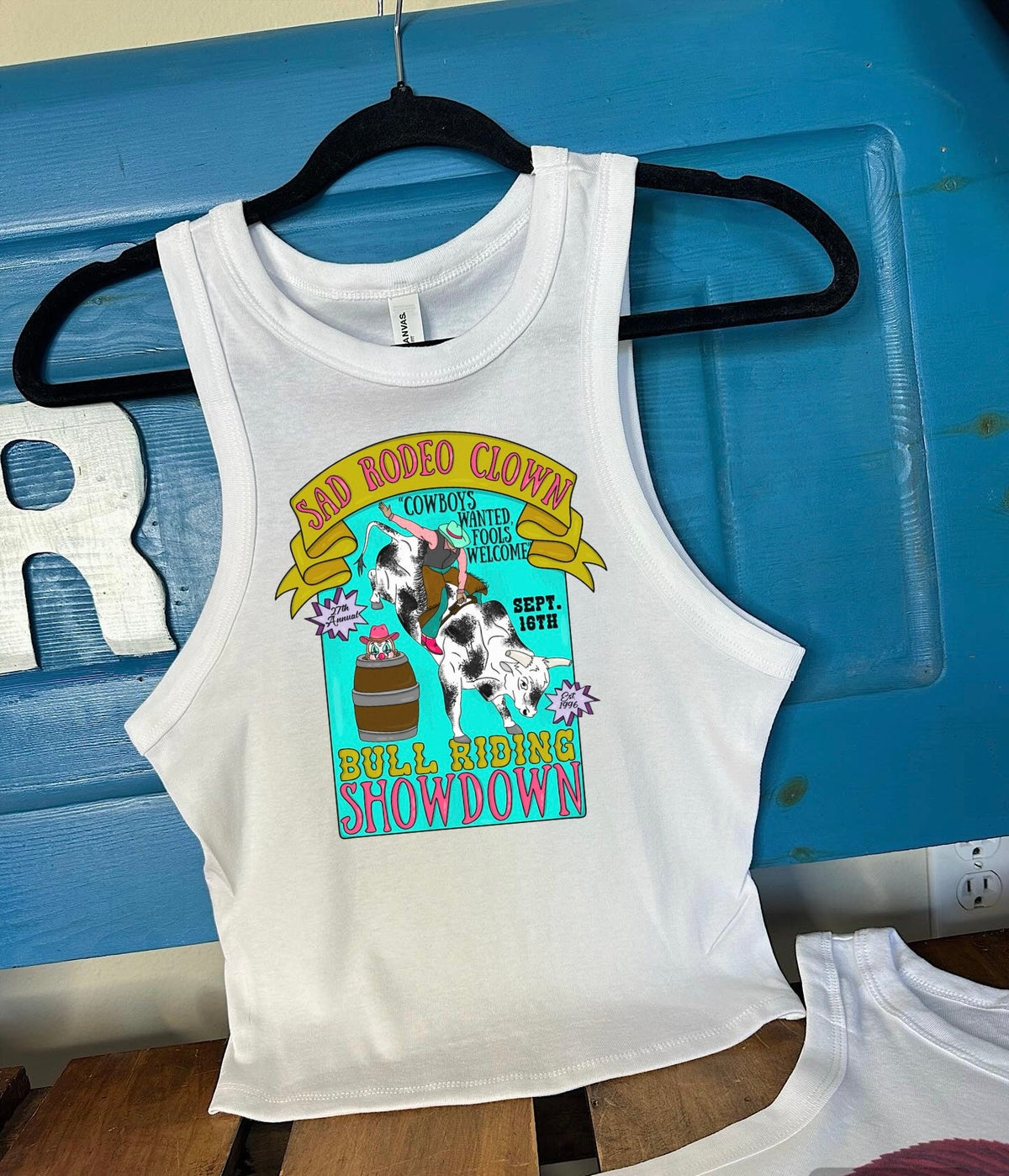 Rodeo Poster Cropped Tank