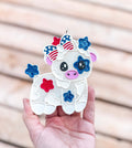 Patriotic Cow Freshie