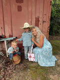 The Blue Iris Maxi Dress