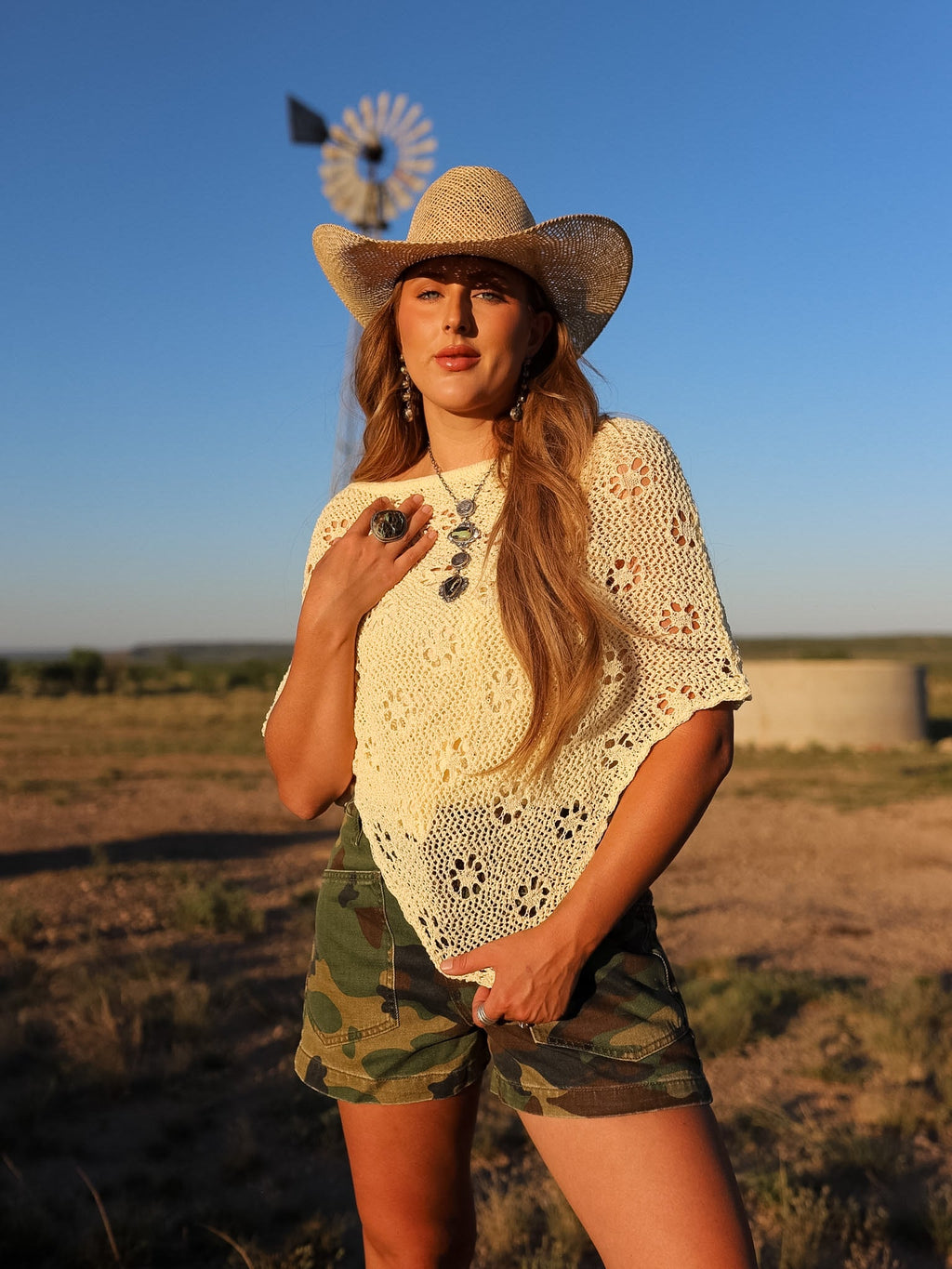 The Pike Poncho Top