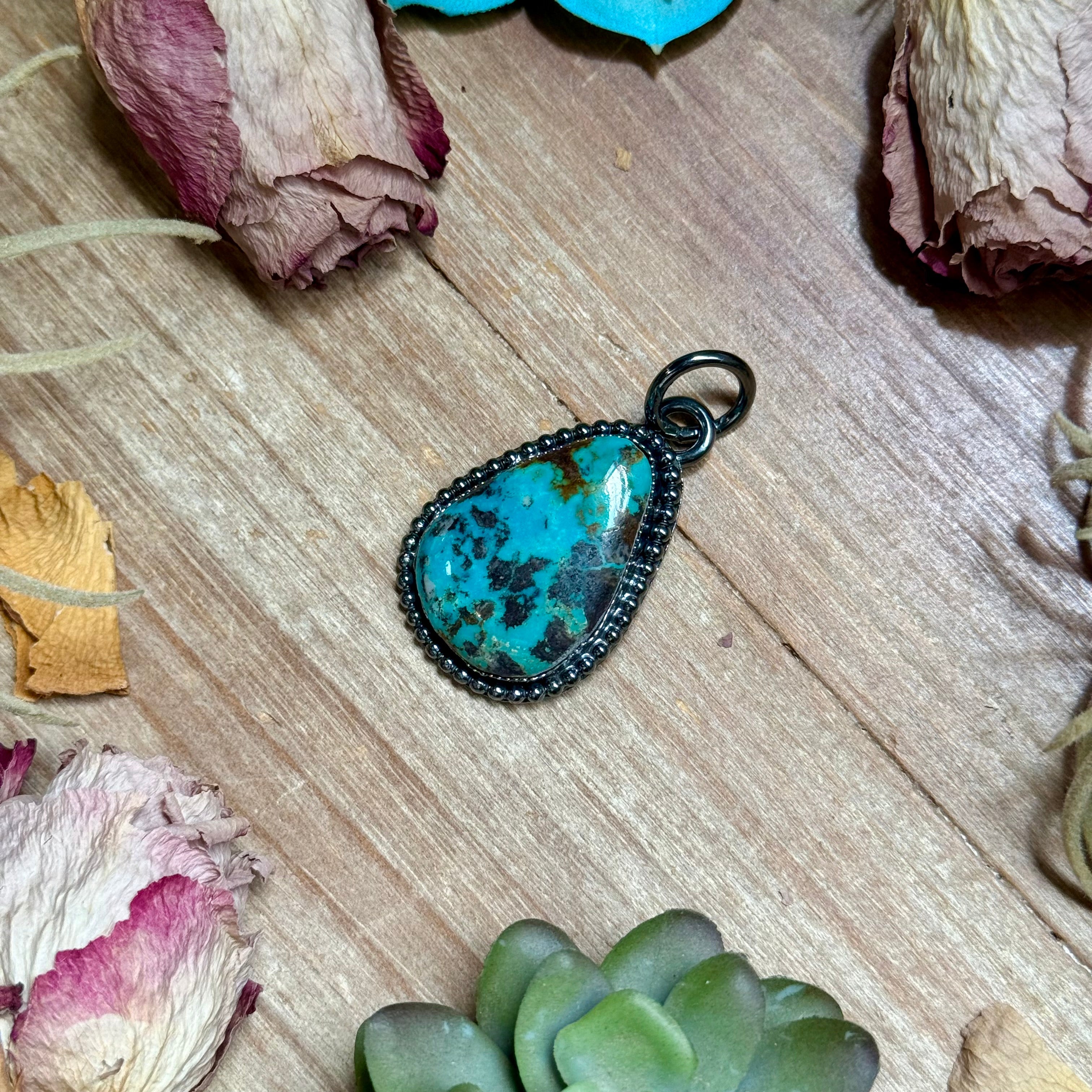 MJ Turquoise Statement Pendant