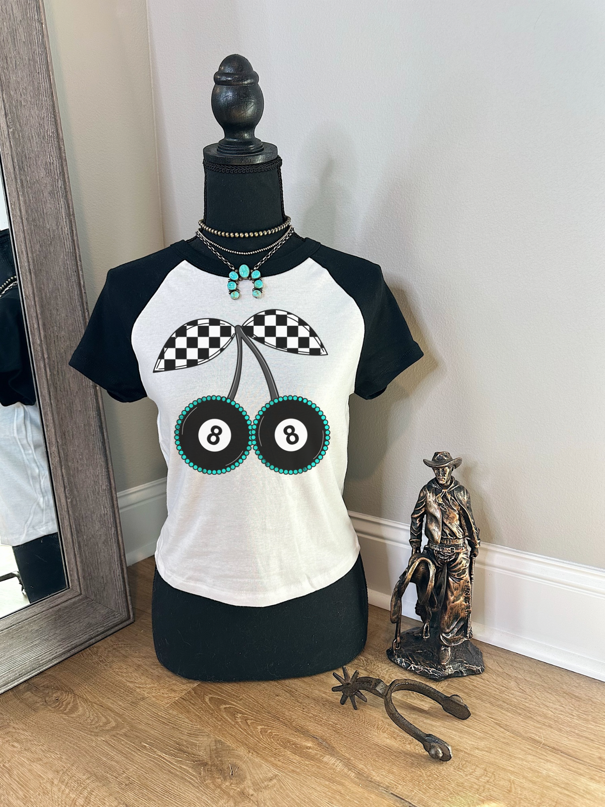 8 Ball Cherry Baby Tee