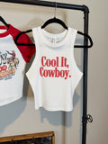 Cool It, Cowboy Cropped Tank