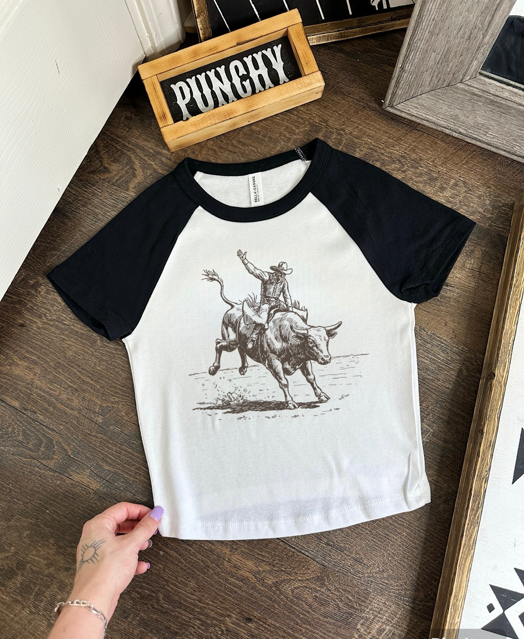 Vintage Bull Rider Baby Tee