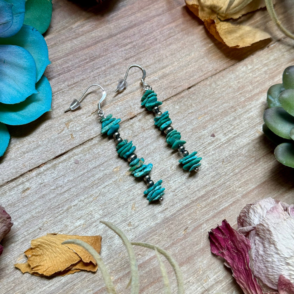 Blue Chip Turquoise Earrings
