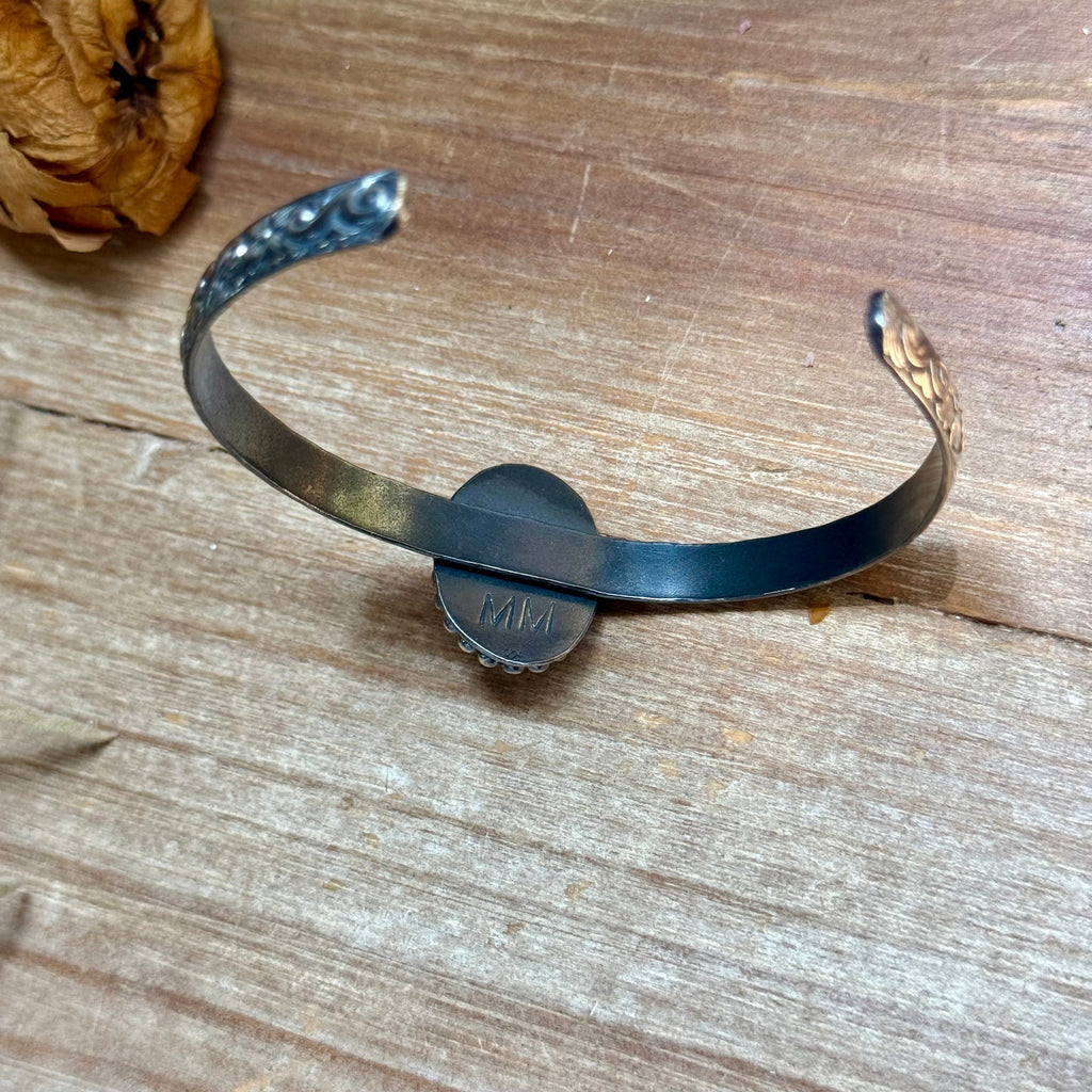 MJ Small Royston Turquoise Sterling Silver Cuff