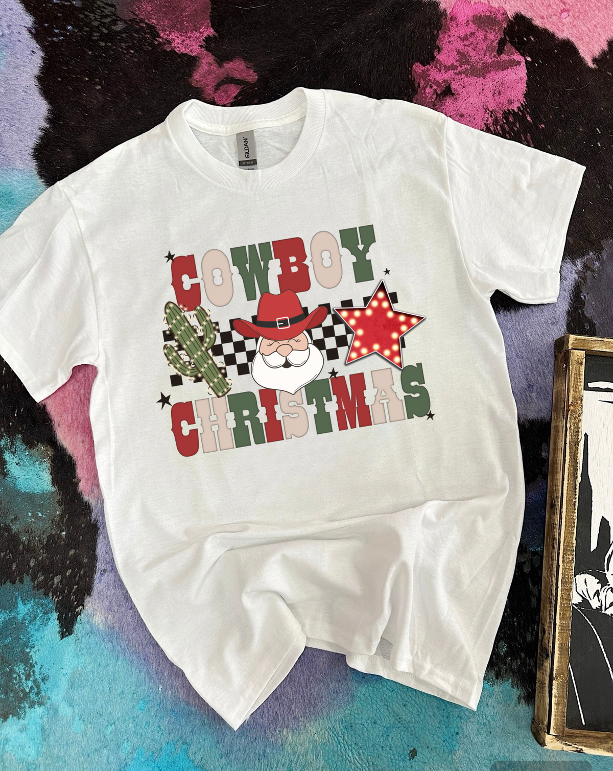 Cowboy Christmas Tee or Crewneck