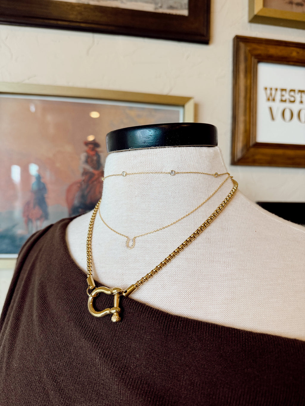 The Rhinestone Cowgirl Necklace {GOLD + SILVER}