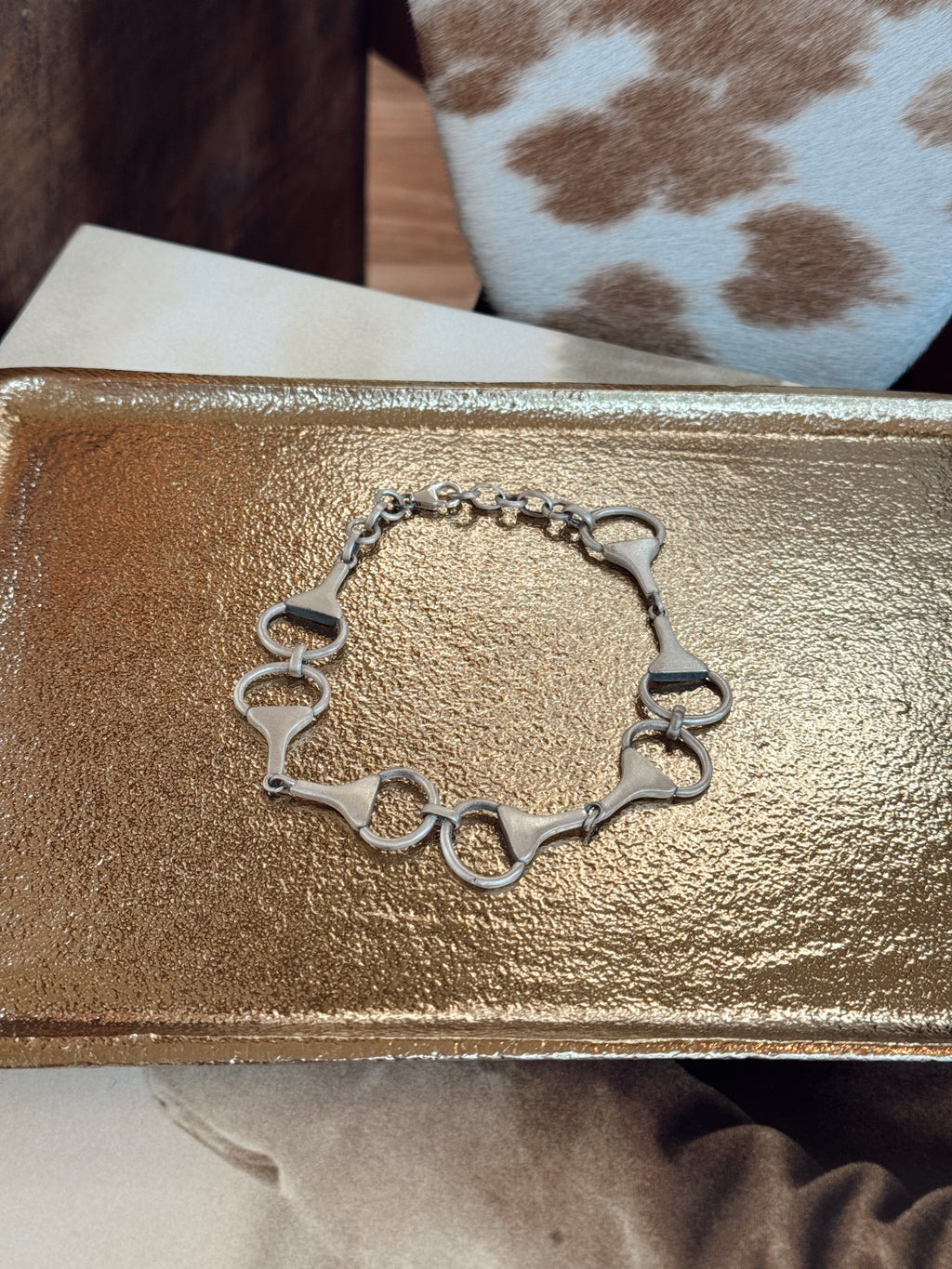 The Sterling Silver Equestrian Snaffle Bit Snap Bracelets