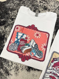 DP & Turquoise TEE or CREWNECK