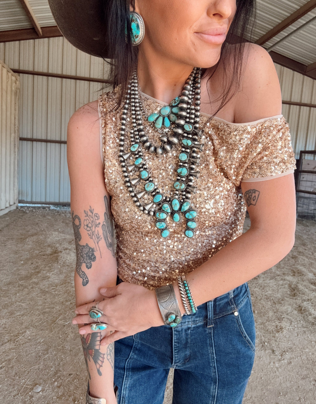 The Gold Buckle Top