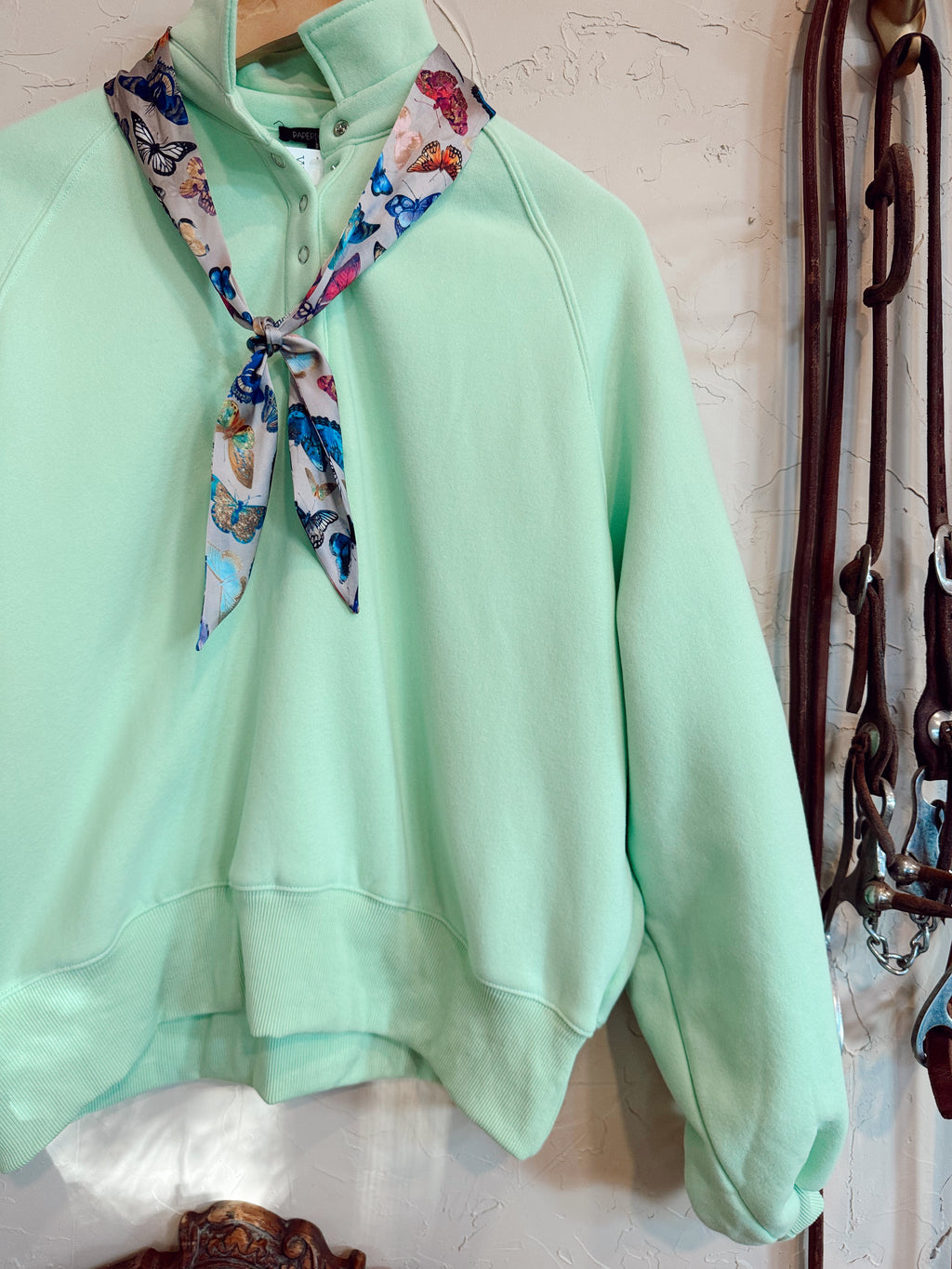 The Piper Sweatshirt in Apple Green