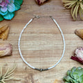Cream Shell Heishi Necklace – 15"