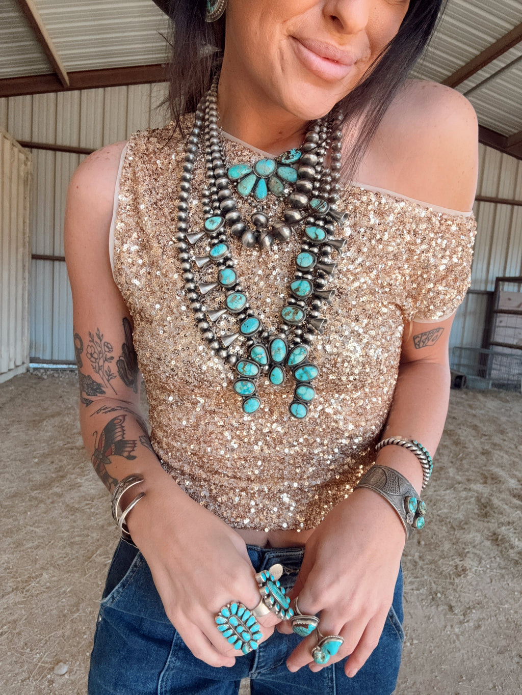 The Gold Buckle Top