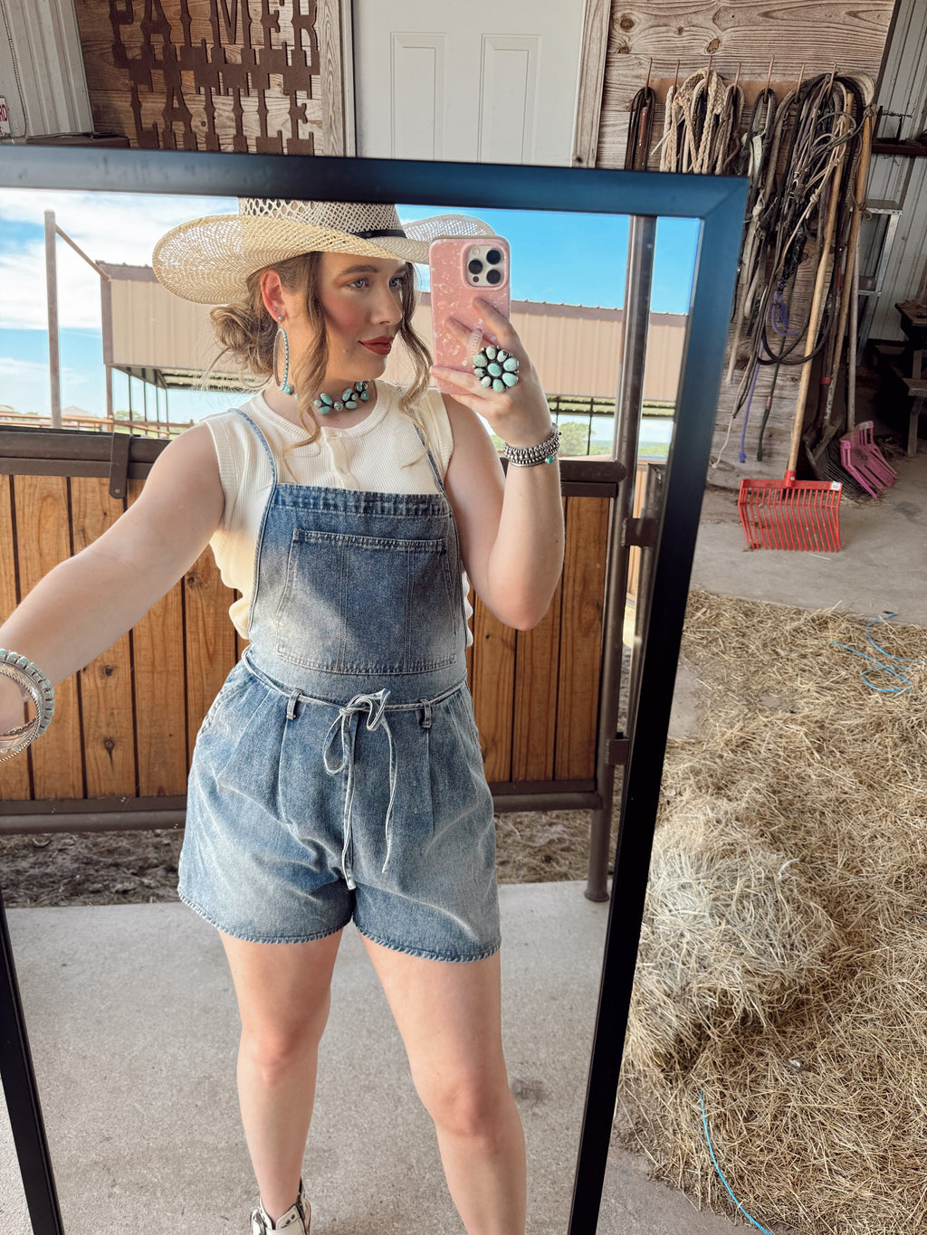 The Durango Denim Romper EXTRA SMALL