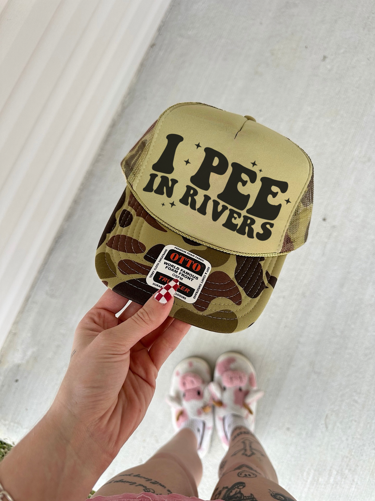 I Pee In Rivers Trucker Hat (Multiple Color Options)