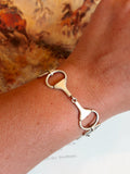 The Sterling Silver Equestrian Snaffle Bit Snap Bracelets