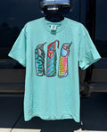 Fishie Print Chaps COMFORT COLORS TEE