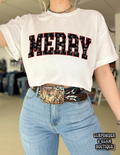 Cattle Brand Merry Tee or Crewneck