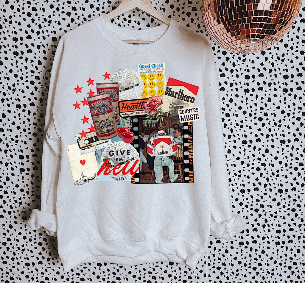 Give ‘Em Hell Collage TEE or CREWNECK