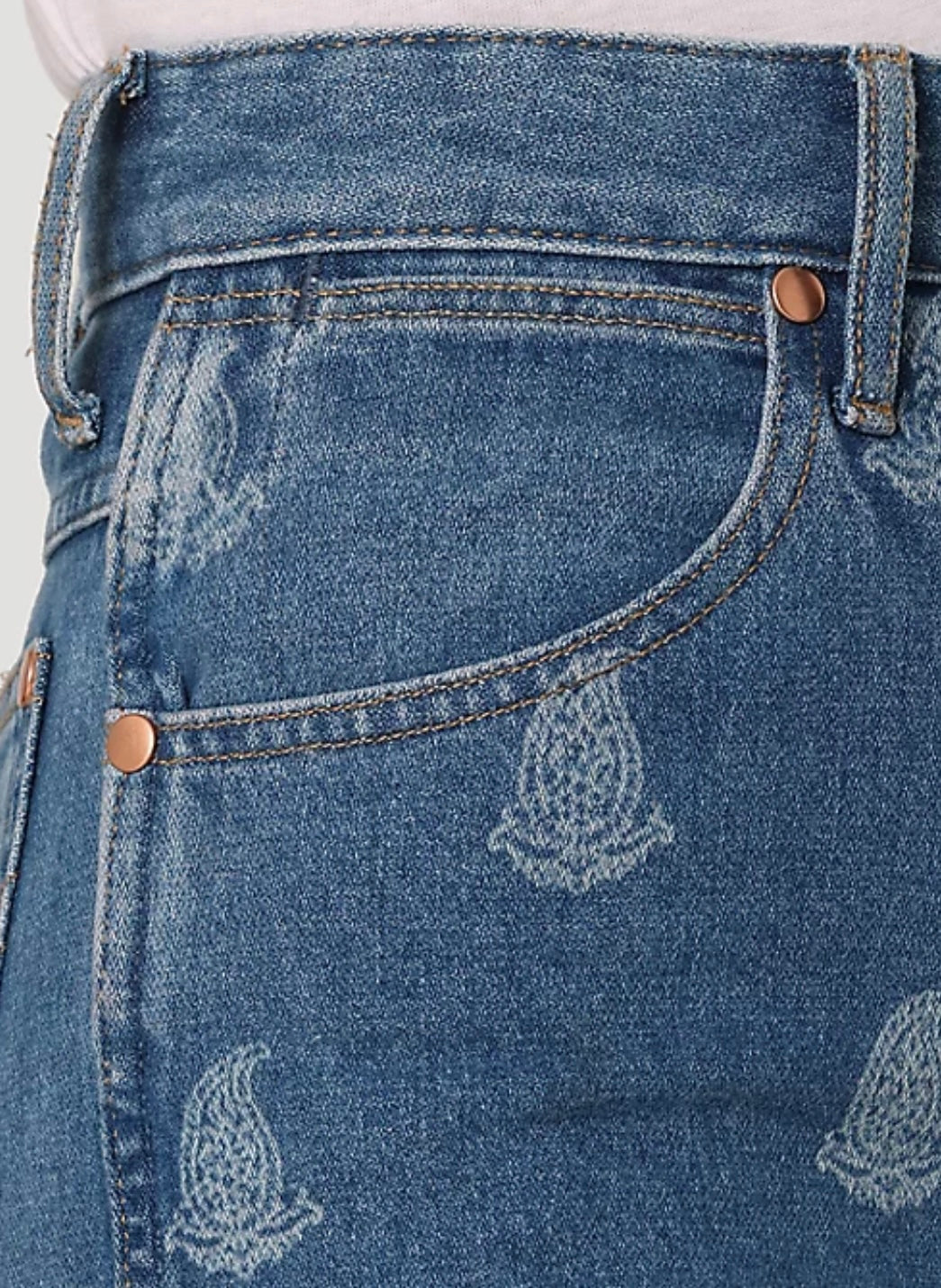 The Wrangler Westward Paisley Bootcut Jeans