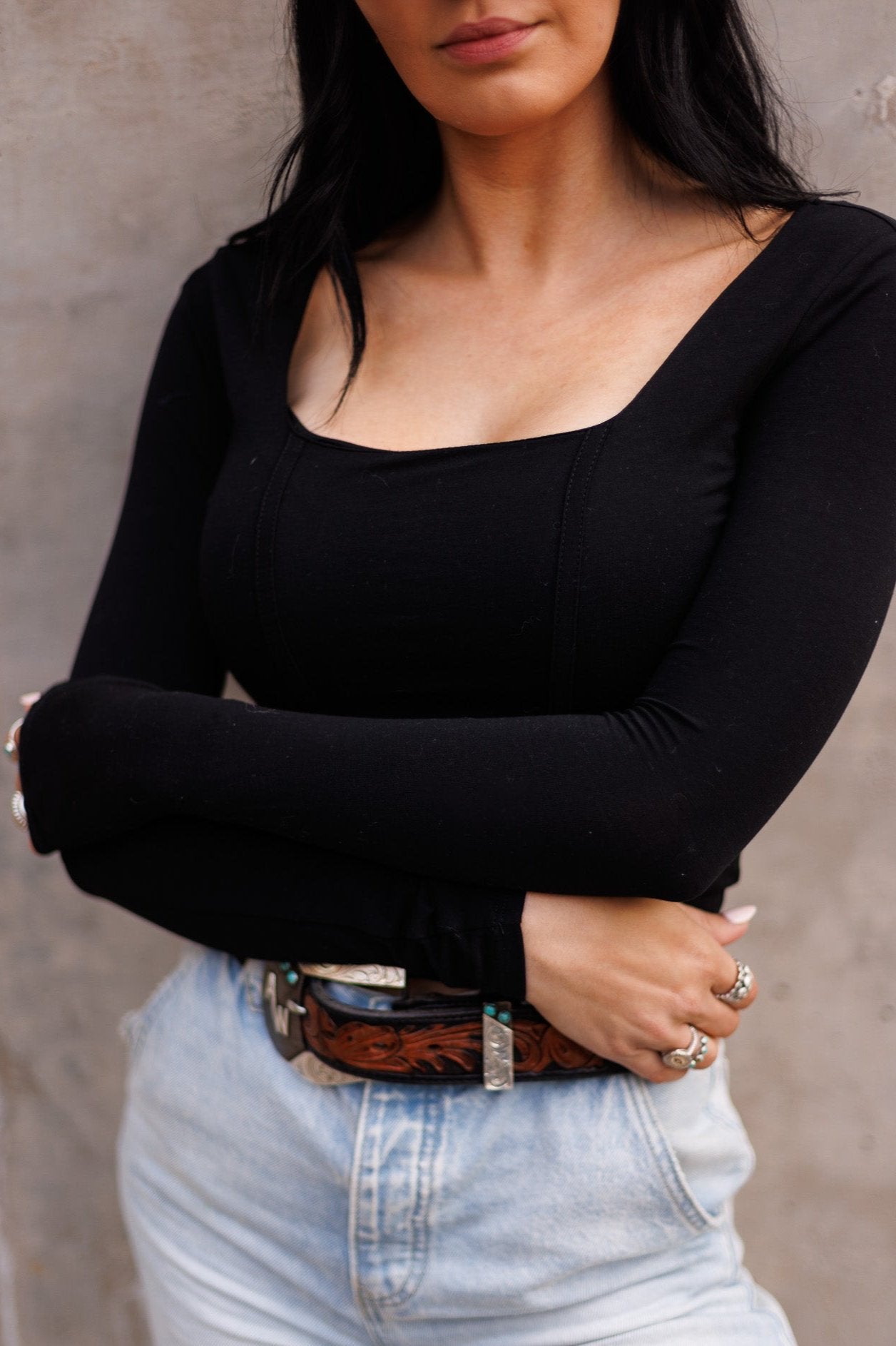 The Lacen Top in Black