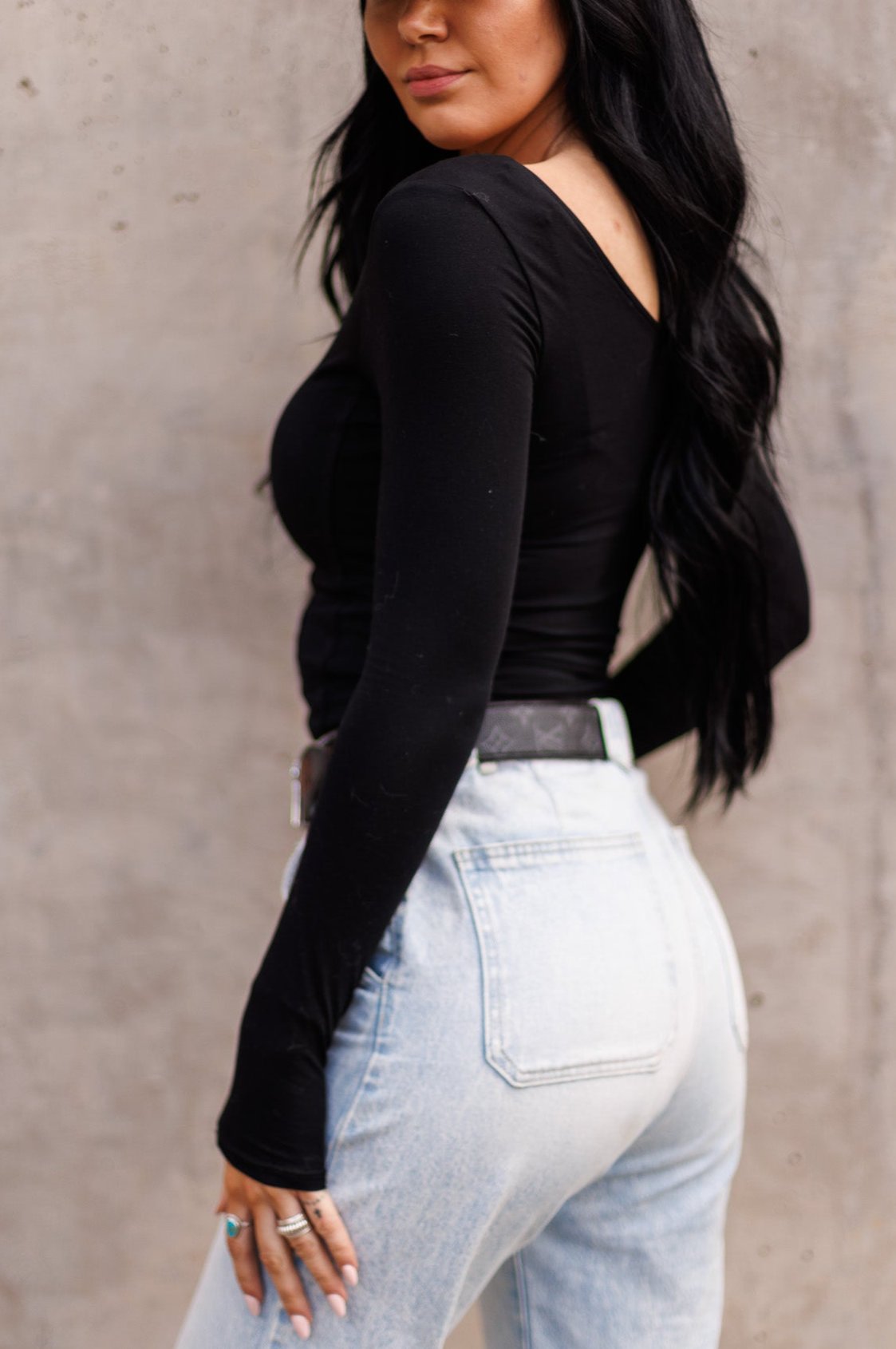The Lacen Top in Black