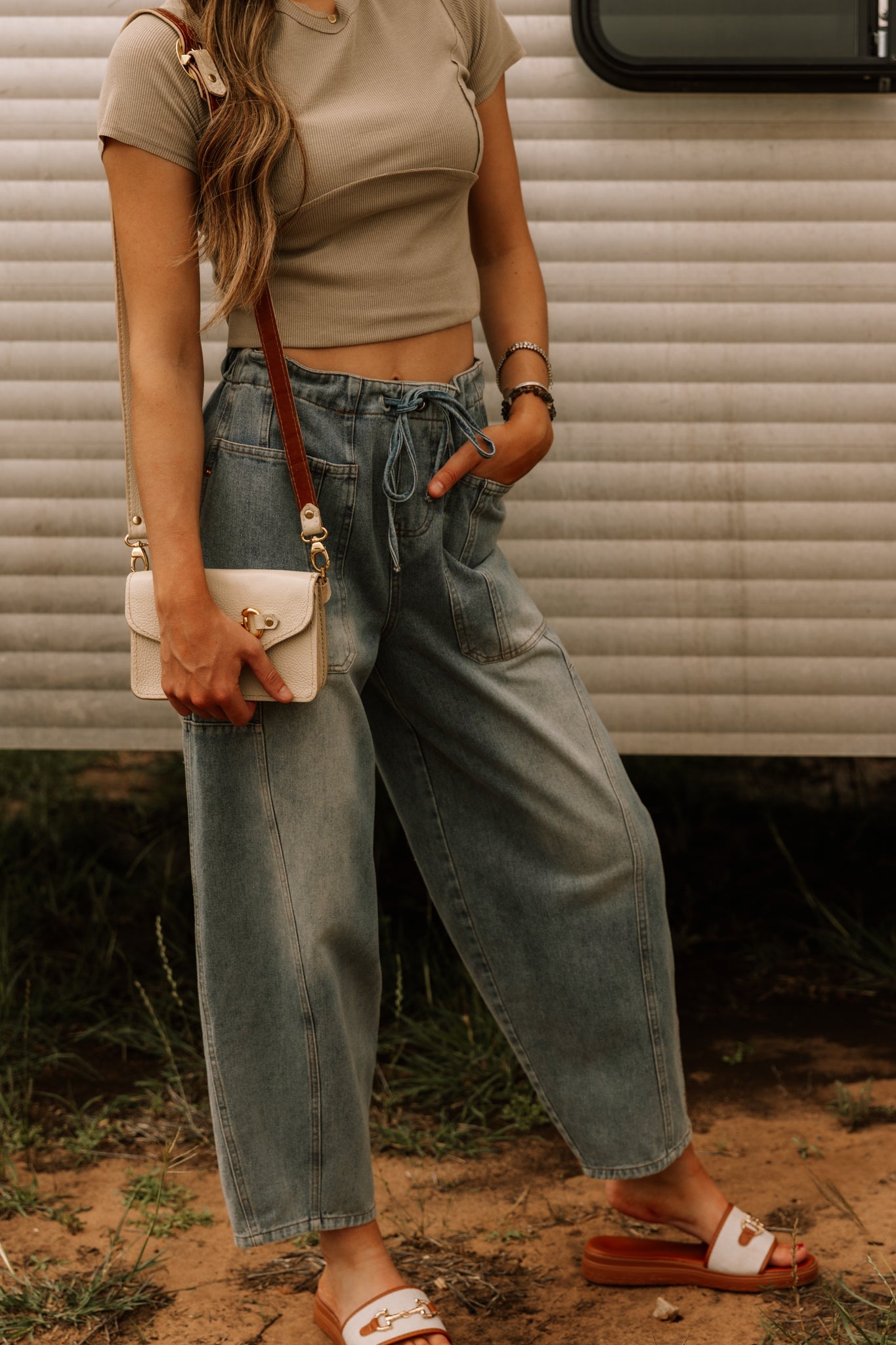 The Sariah Barrel Jean