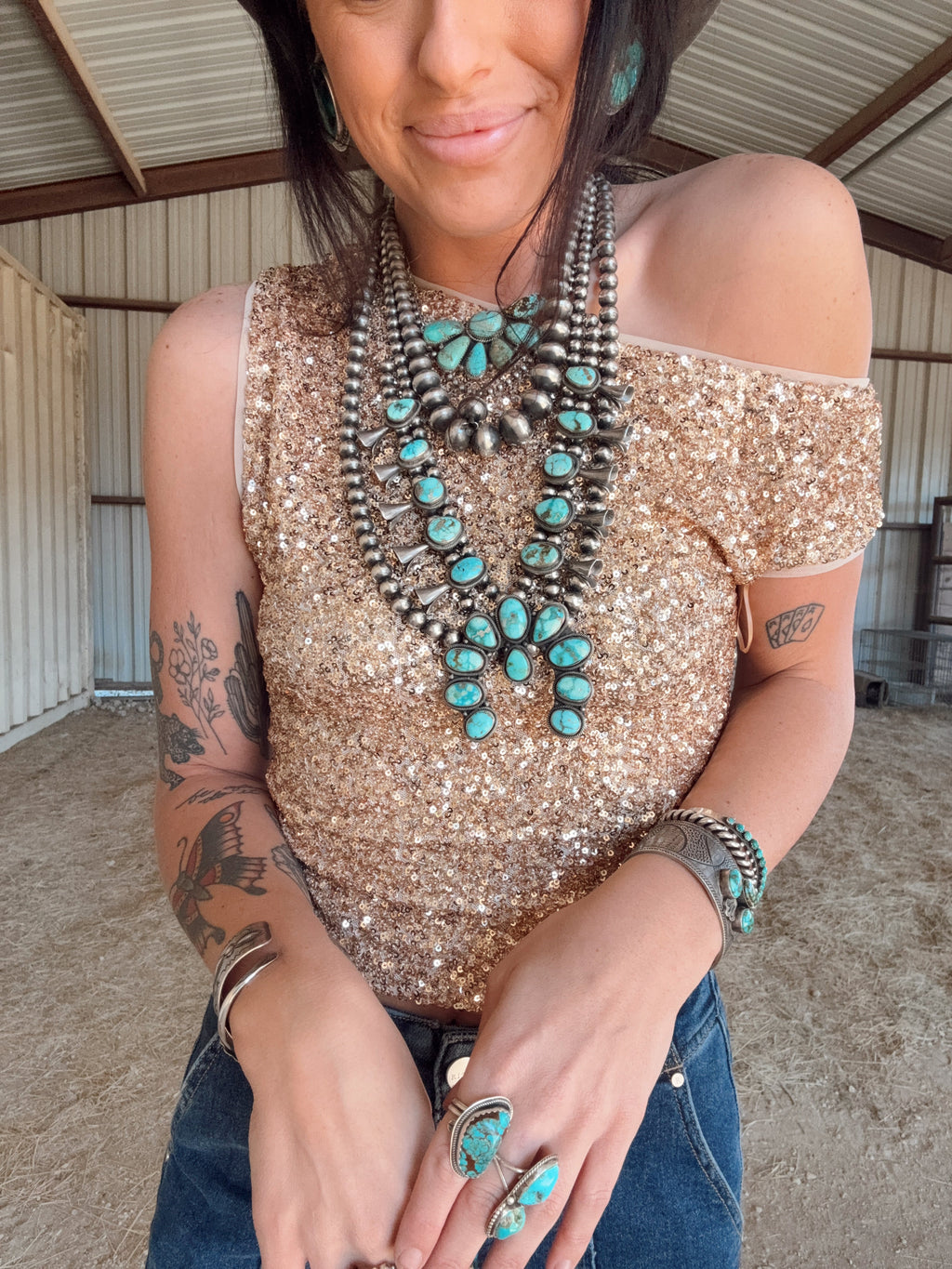 The Gold Buckle Top