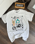 Punchy Collage Tee or Crewneck