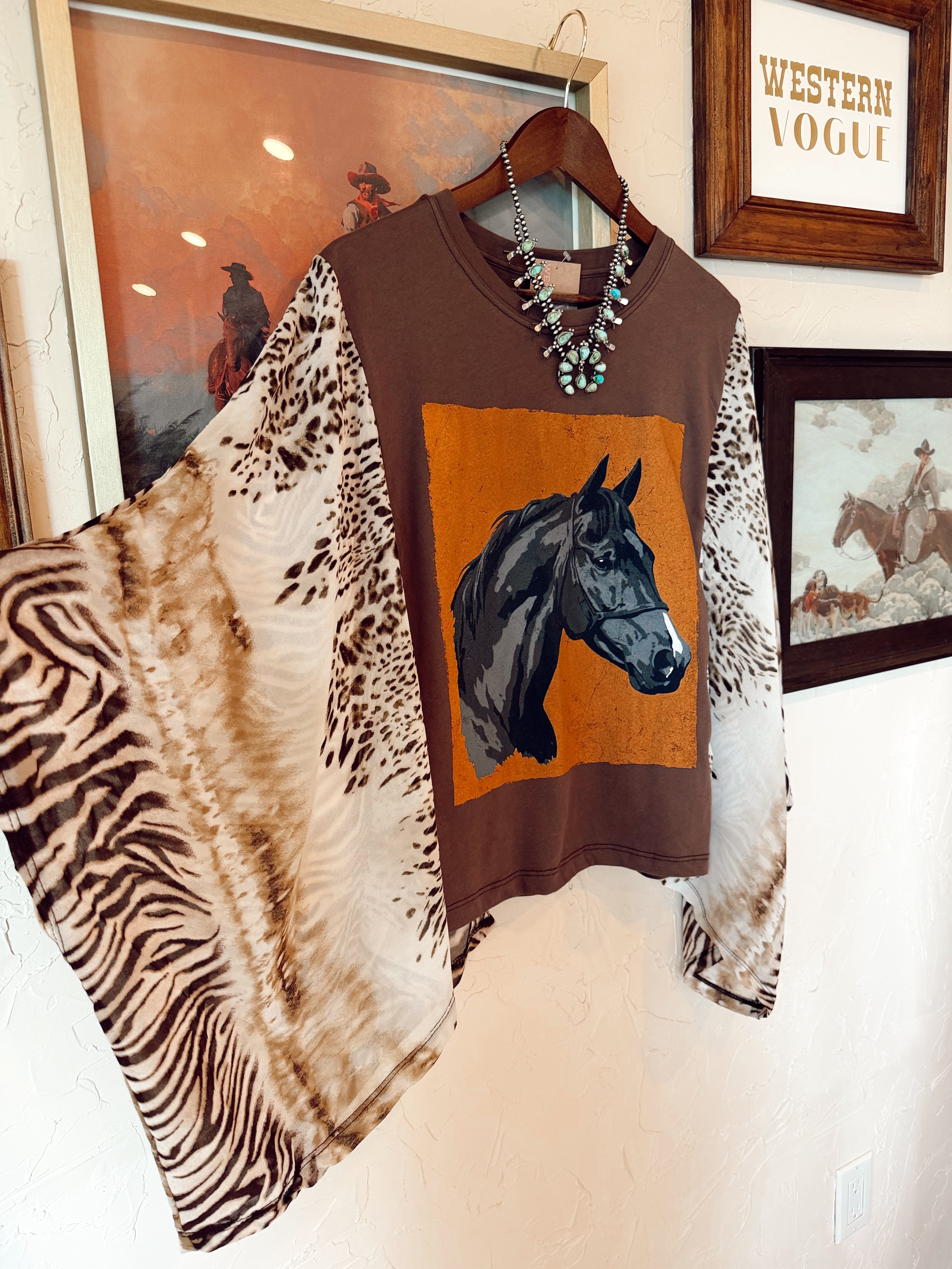 The Langley Animal Print Top