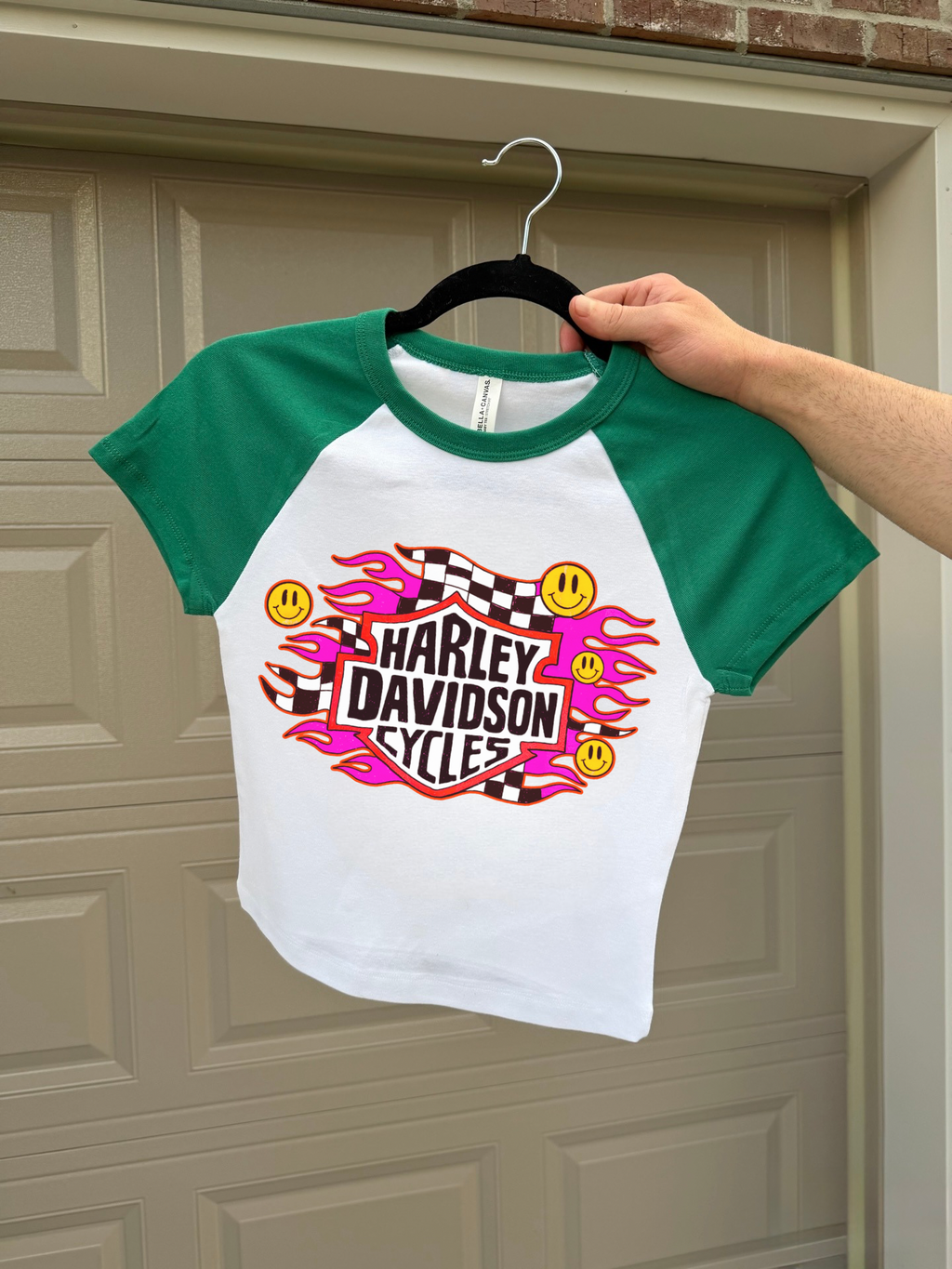 Smiley Face Harley Baby Tee