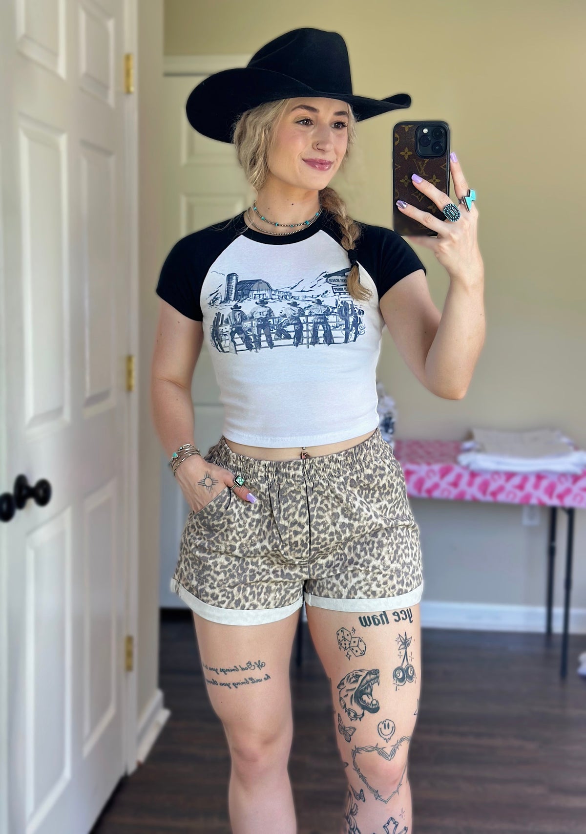 Cowboy Scene Baby Tee