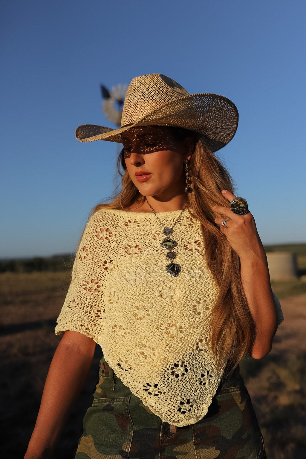 The Pike Poncho Top