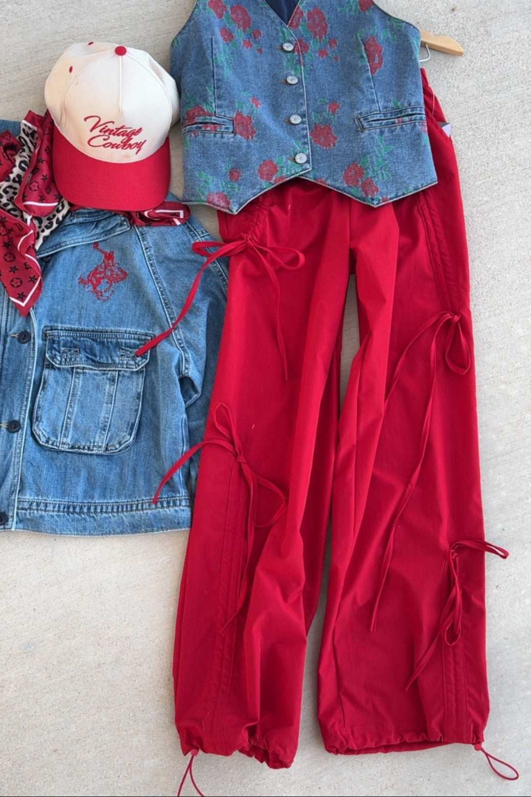 The Leighton Pant in Red