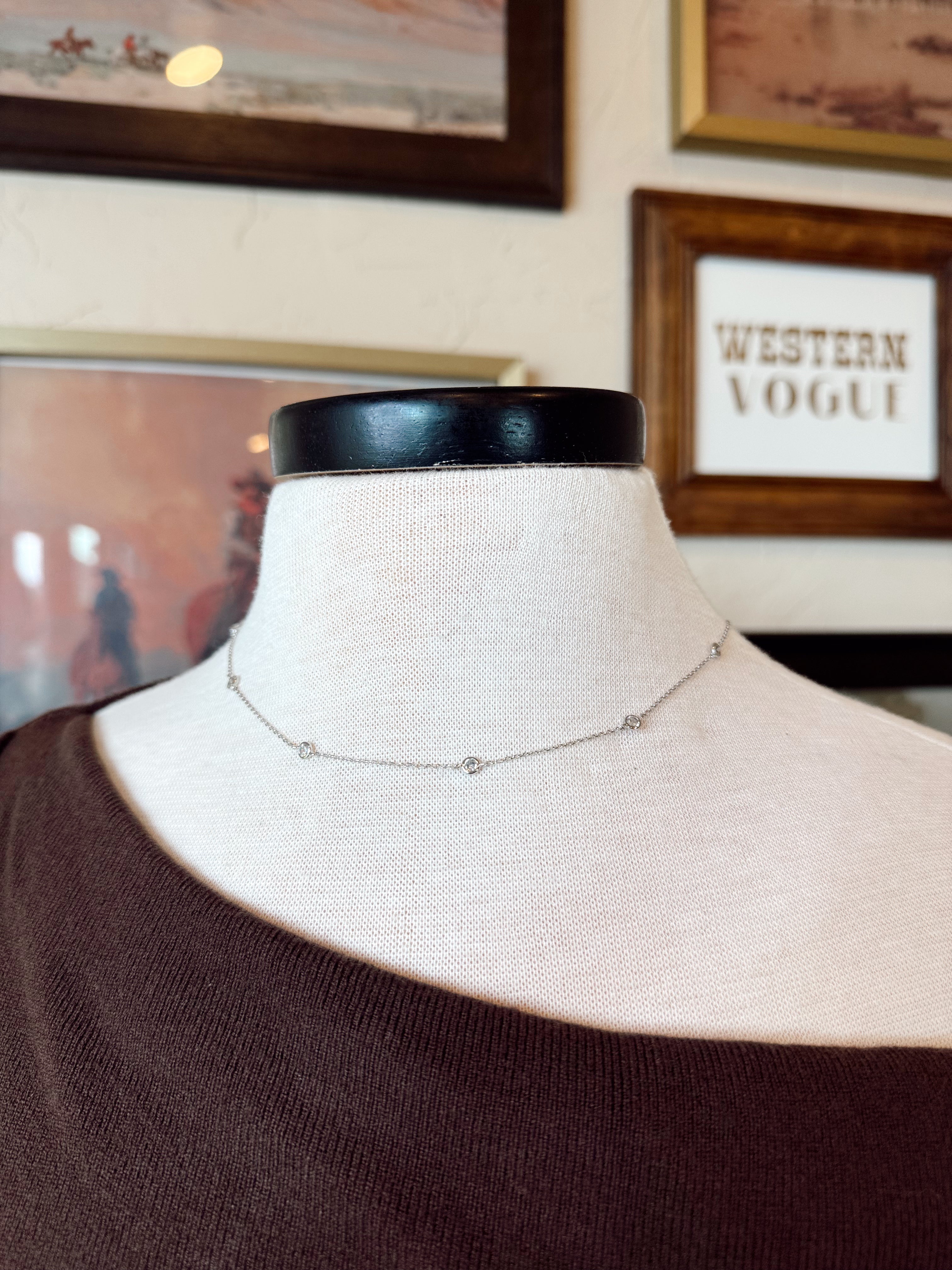 The Rhinestone Cowgirl Necklace {GOLD + SILVER}