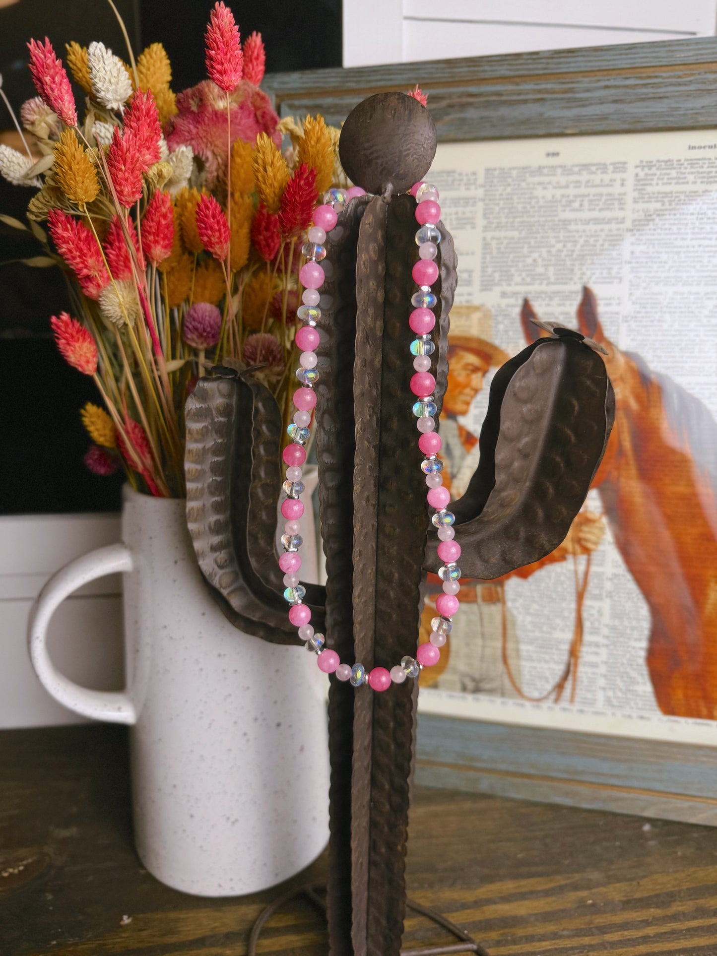 THE PINK QIARTZ NECKLACE