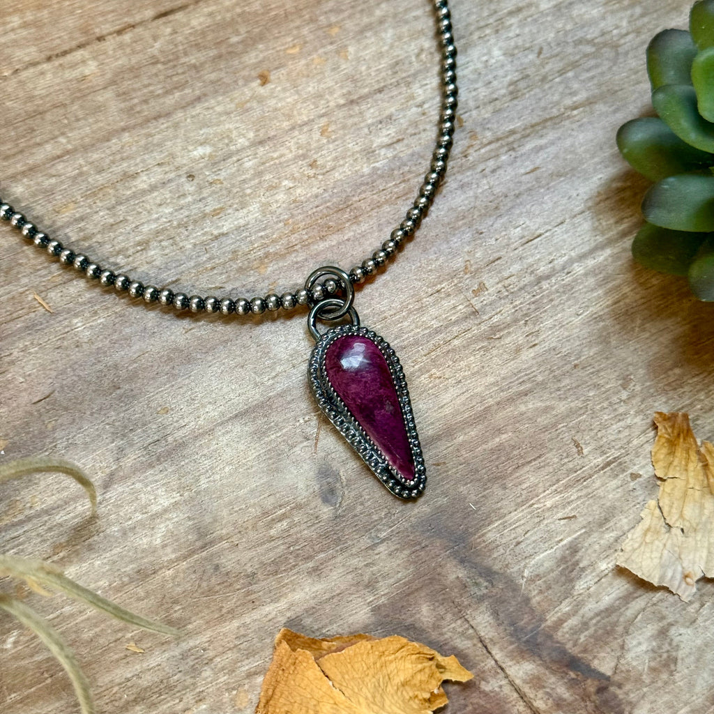 FREE Sterling Silver Pearl Necklace + MJ Purple Spiny Oyster Pendant