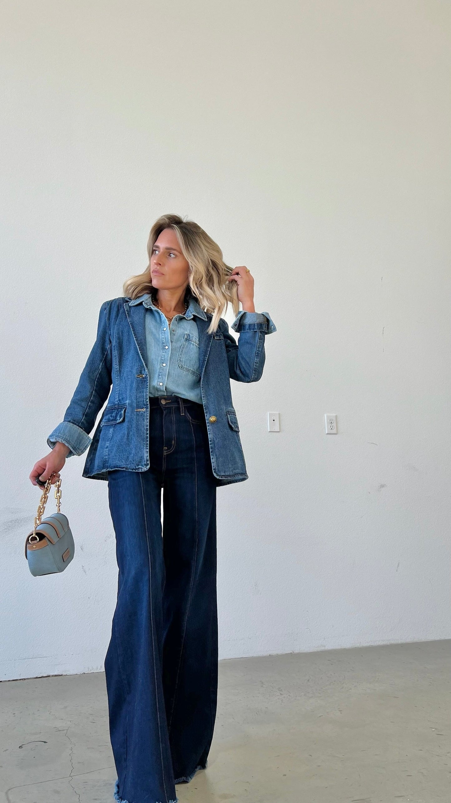 The Loretta Trouser Jean in Dark Wash