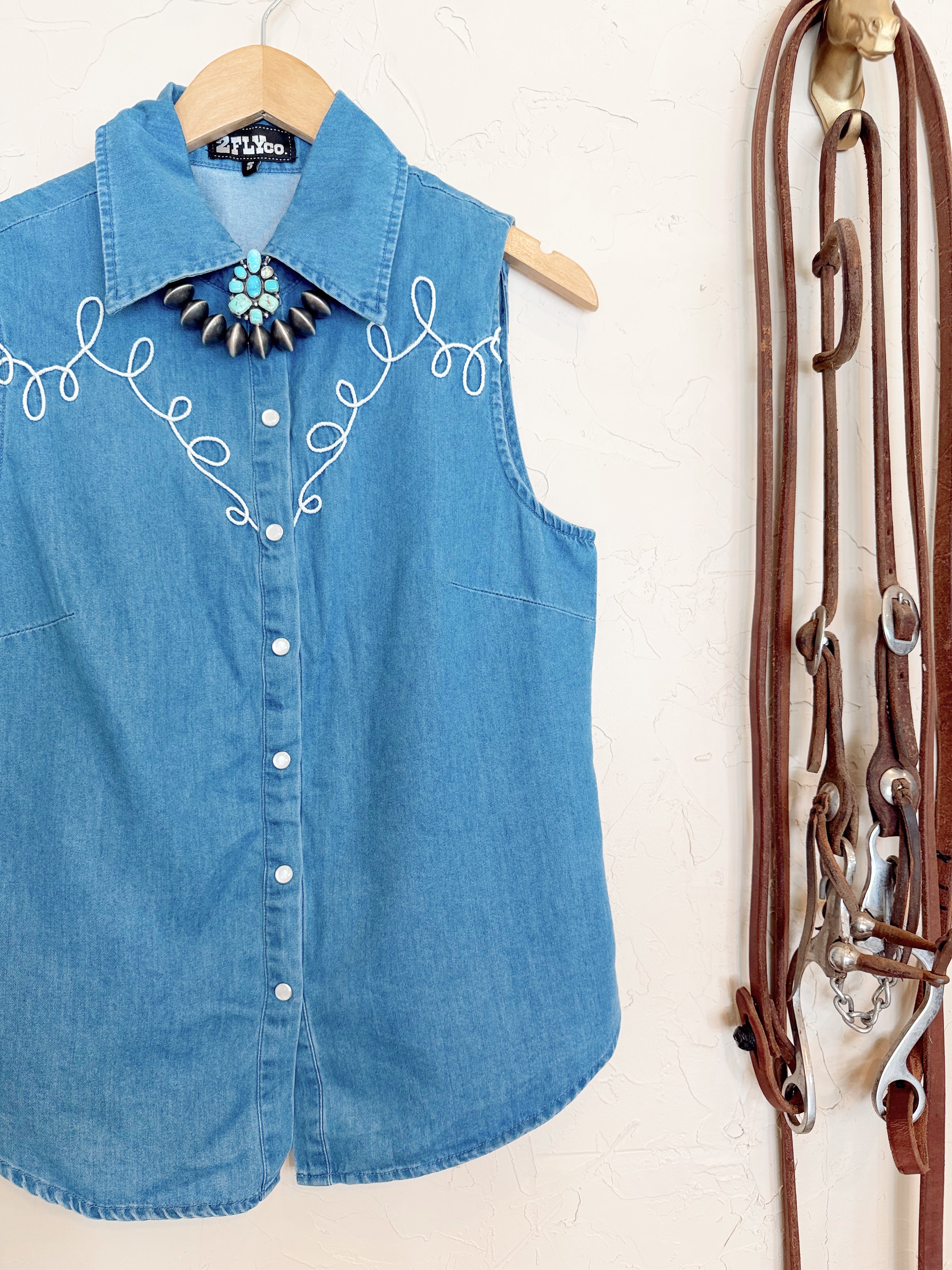 The Dallas Days Denim Top