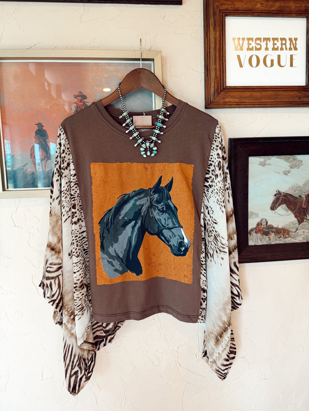 The Langley Animal Print Top