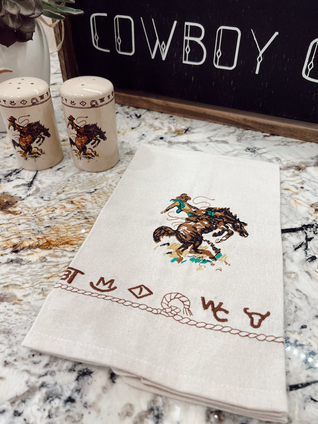 The Bronc Kitchen Towel Set of 2